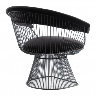 Platner Berjer Siyah Sandalye