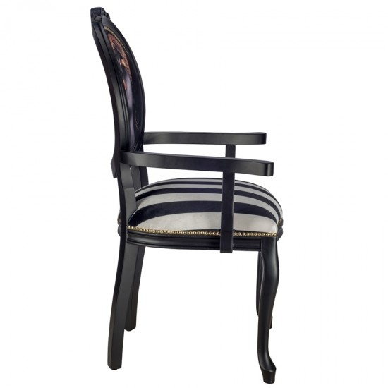 Manolya Kollu Kapitoeli  Oymalı Lükens Sandalye