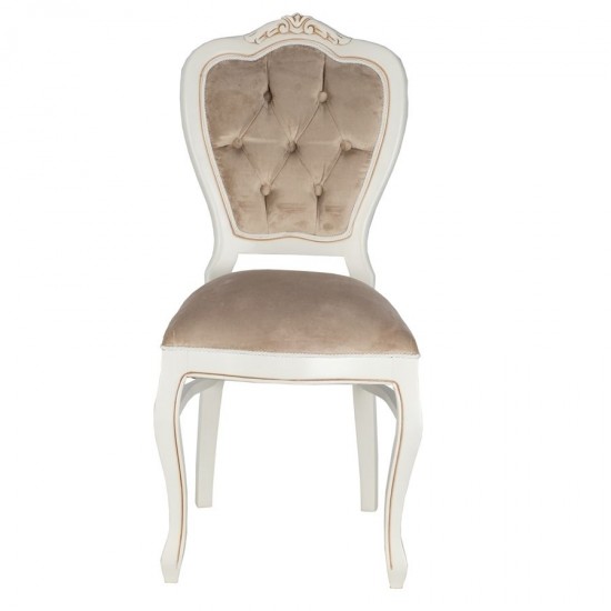 Rome Oymalı Kapitone  Rustik  Sandalye