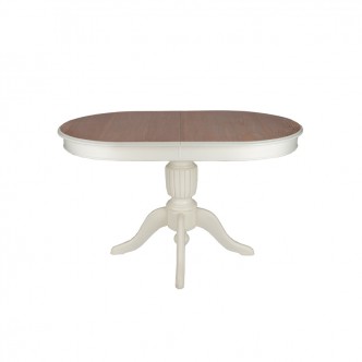 Baba Ayaklı Oval Meşe Masa ( İlaveli )