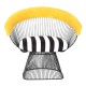 Platner Siyah Metal Berjer Platner Siyah Metal Berjer