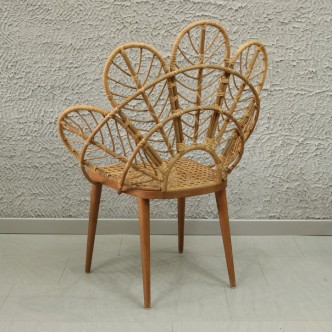 Papatya Bambu Sandalye