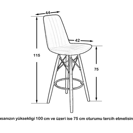 Pera Gold Bar Sandalyesi