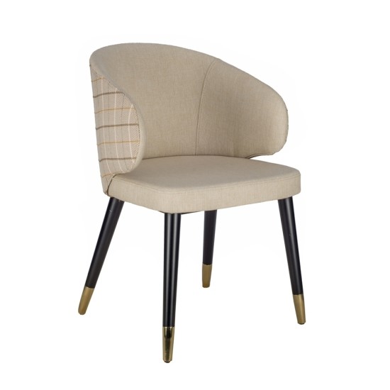 Lena Gold Mini Berjer Sandalye