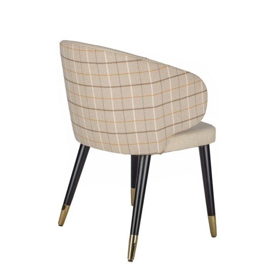 Lena Gold Mini Berjer Sandalye