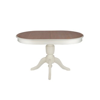 Baba Ayaklı Oval Meşe Masa ( İlaveli )