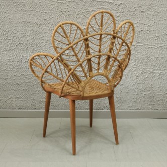 Papatya Bambu Sandalye