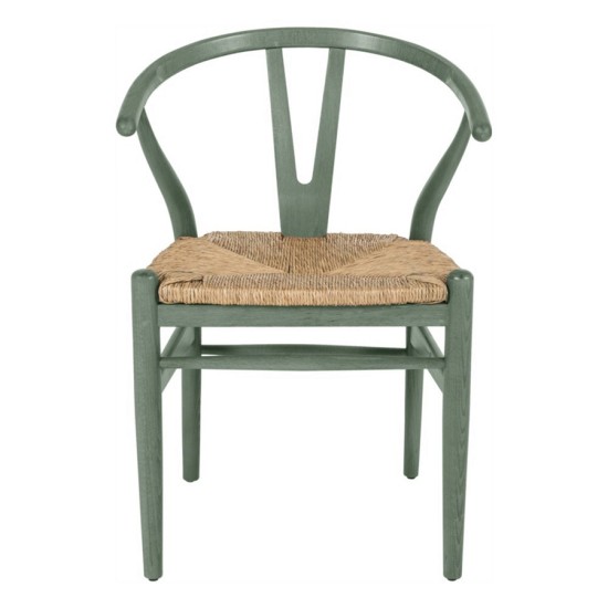 Danish Wishbone Sandalye Yeşil