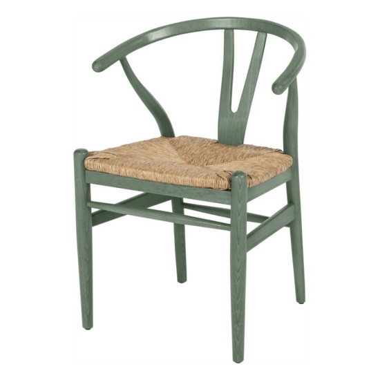 Danish Wishbone Sandalye Yeşil