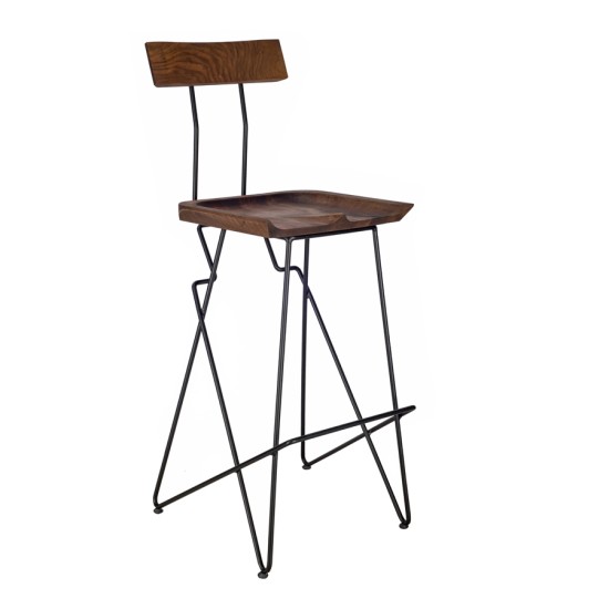 Tery Ceviz Cosmo Bar Sandalyesi