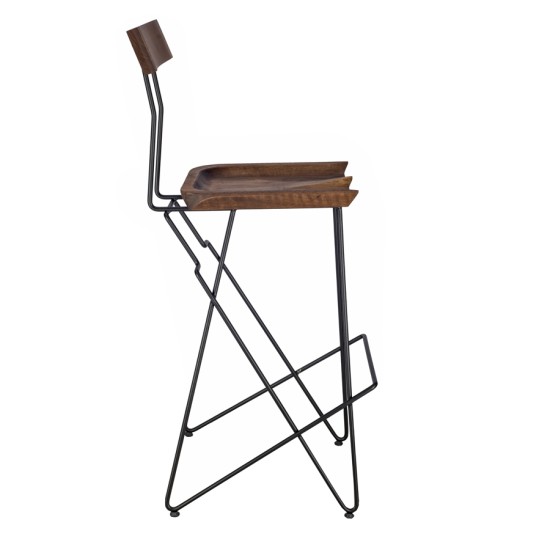 Tery Ceviz Cosmo Bar Sandalyesi