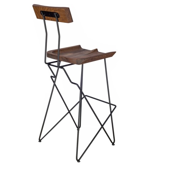 Tery Ceviz Cosmo Bar Sandalyesi