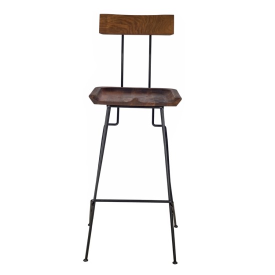 Tery Ceviz Cosmo Bar Sandalyesi